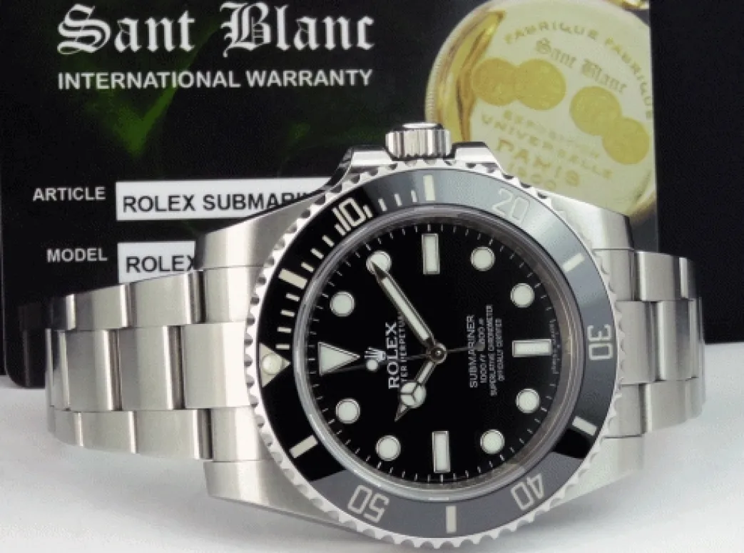 rolex_mm_mens_stainless_s_8-8.webp Diving Professional Watches | Men's Watches | Sant Blanc ROLEX 40mm Mens Stainless Steel Submariner Black Ceramic Bezel Dial Model 114060