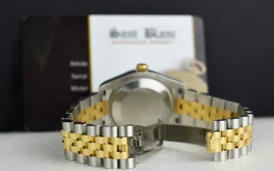 Dress Watches | Sant Blanc ROLEX 31mm MidSize 18kt Gold & Stainless Steel Datejust MOP Diamond Dial Model 178273