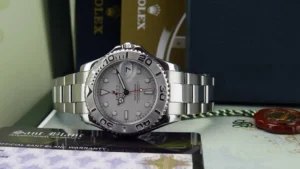 Yachting Professional Watches | Men's Watches | Sant Blanc ROLEX 35mm Midsize Platinum & Stainless Steel Yachmaster Model 168622