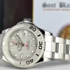 Yachting Professional Watches | Sant Blanc ROLEX 35mm Platinum & Stainless Steel Yachmaster Platinum Dial Model 168622