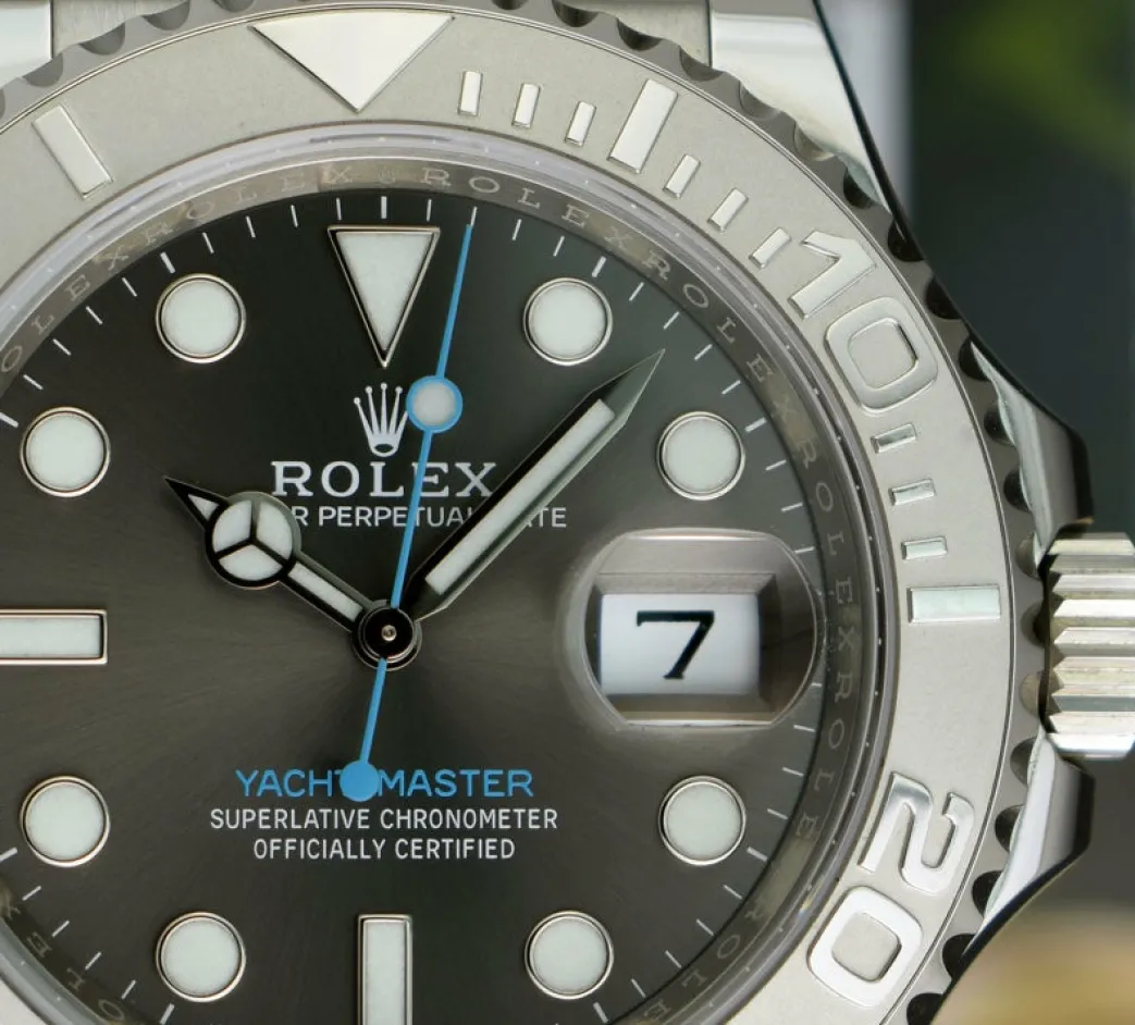 rolex_mm_platinum__stainl_9.webp Yachting Professional Watches | Sports Watches | Sant Blanc ROLEX 40mm Platinum & Stainless Steel Yachtmaster Rhodium Dial Model 116622