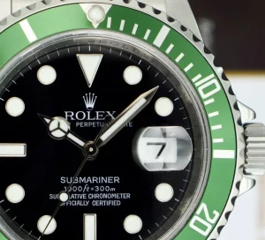 Diving Professional Watches | Men's Watches | Sant Blanc ROLEX 40mm Rehaut Stainless Steel Submariner Green Bezel Kermit Model 16610