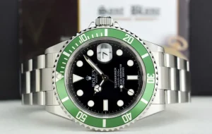 Diving Professional Watches | Men's Watches | Sant Blanc ROLEX 40mm Rehaut Stainless Steel Submariner Green Bezel Kermit Model 16610