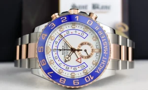 Yachting Professional Watches | Men's Watches | Sant Blanc ROLEX 44mm Rose Gold & Stainless Steel YachtMaster II Mercedes Hands Model 116681