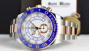 Yachting Professional Watches | Men's Watches | Sant Blanc ROLEX 44mm Rose Gold & Stainless Steel YachtMaster II Mercedes Hands Model 116681