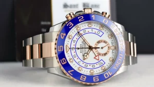 Yachting Professional Watches | Men's Watches | Sant Blanc ROLEX 44mm Rose Gold & Stainless Steel YachtMaster II Mercedes Hands Model 116681