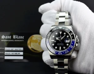 Sports Watches | Pilots Professional Watches | Sant Blanc ROLEX 40mm Stainless GMT Master II Blue Black "BATMAN" Model 116710 BLNR