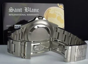 Sports Watches | Pilots Professional Watches | Sant Blanc ROLEX 40mm Stainless GMT Master II Pepsi Blue-Red Bezel SEL Model 16710