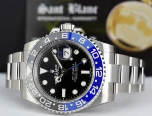 Sports Watches | Pilots Professional Watches | Sant Blanc ROLEX 40mm Stainless GMT Master II Blue Black 