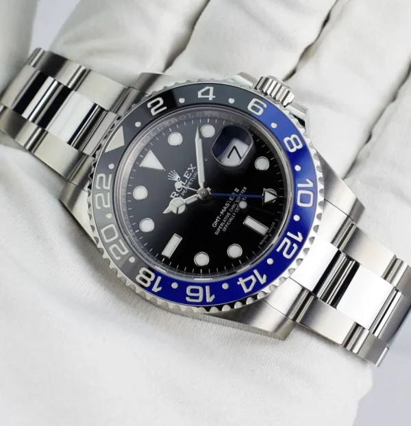Sports Watches | Pilots Professional Watches | Sant Blanc ROLEX 40mm Stainless GMT Master II Blue Black 