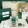 Diving Professional Watches | Sant Blanc ROLEX 40mm Stainless Steel Submariner Green Hulk with Card Model 116610LV