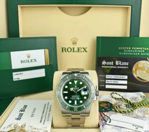 Diving Professional Watches | Sports Watches | Sant Blanc Rolex 40mm Stainless Steel Submariner Green "Hulk" Dial Model 116610LV