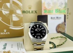 Men's Watches | Field Professional Watches | Sant Blanc ROLEX 39mm Stainless Steel Explorer Black Full Lume Dial Model 214270