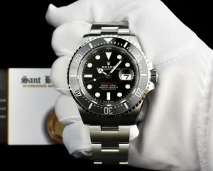 Deep Diving Professional Watches | Men's Watches | Sant Blanc ROLEX 43mm Stainless Steel Anniversary Red Sea Dweller Mark II Card Model 126600