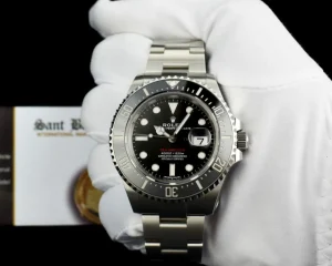 Sports Watches | Deep Diving Professional Watches | Sant Blanc ROLEX 43mm Stainless Steel Red Sea Dweller Rare MK1 Dial Box & Card Model 126600