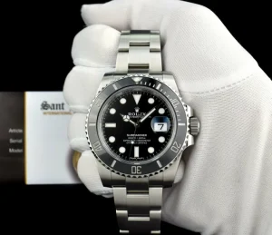 Diving Professional Watches | Sports Watches | Sant Blanc ROLEX 40mm Stainless Steel Submariner Black Dial Ceramic Bezel Model 116610LN