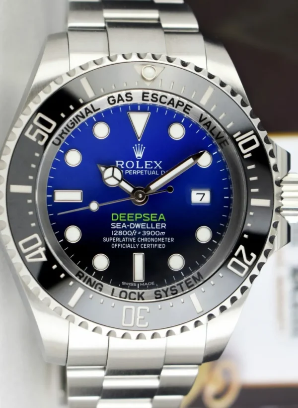 Deep Diving Professional Watches | Men's Watches | Sant Blanc ROLEX 44mm Stainless Steel Sea Dweller James Cameron Box Tags and Card Model 116660