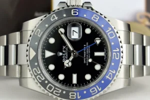 Sports Watches | Men's Watches | Sant Blanc ROLEX 40mm Stainless Steel GMT Master II Blue & Black BATMAN Bezel Model 116710 BLNR