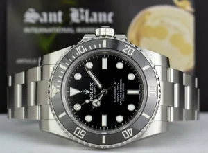 Diving Professional Watches | Sports Watches | Sant Blanc ROLEX 40mm Stainless Steel No-Date Submariner Black Ceramic Model 114060