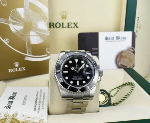 Diving Professional Watches | Sant Blanc ROLEX 40mm Stainless Steel Submariner Black Dial Ceramic Bezel Model 116610LN