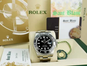 Diving Professional Watches | Sports Watches | Sant Blanc ROLEX 40mm Stainless Steel Submariner Black Dial Ceramic Bezel Model 116610LN