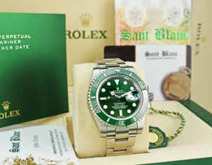 Diving Professional Watches | Sports Watches | Sant Blanc Rolex 40mm Stainless Steel Submariner Green 