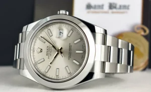 Men's Watches | President Dress Watches | Sant Blanc ROLEX 41mm Stainless Steel DateJust II Silver Index Dial Model 116300
