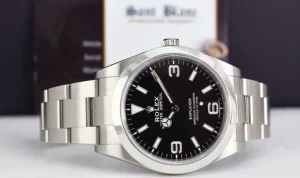 Men's Watches | Field Professional Watches | Sant Blanc ROLEX 39mm Stainless Steel Explorer Black Full Lume Dial Model 214270