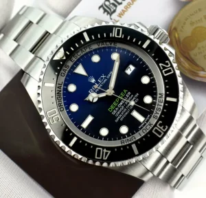 Deep Diving Professional Watches | Men's Watches | Sant Blanc ROLEX 44mm Stainless Steel Deepsea Sea Dweller James Cameron Blue Gradient Dial Model 116660