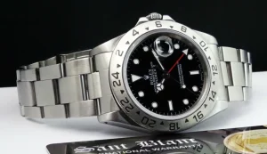 Sports Watches | Men's Watches | Sant Blanc ROLEX 40mm Stainless Steel Explorer II Black Index Dial Model 16570