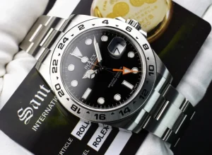 Sports Watches | Field Professional Watches | Sant Blanc ROLEX 42mm Stainless Steel Explorer II Black Dial Model 216570