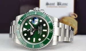 Diving Professional Watches | Sports Watches | Sant Blanc ROLEX 40mm Stainless Steel Submariner Green Dial - Ceramic Bezel - Hulk - Model 116610LV