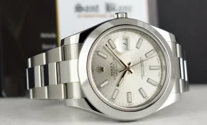 Men's Watches | President Dress Watches | Sant Blanc ROLEX 41mm Stainless Steel DateJust II Silver Index Dial Model 116300