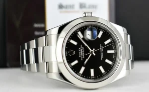Men's Watches | President Dress Watches | Sant Blanc ROLEX 41mm Stainless Steel DateJust II Black Index Dial Model 116300