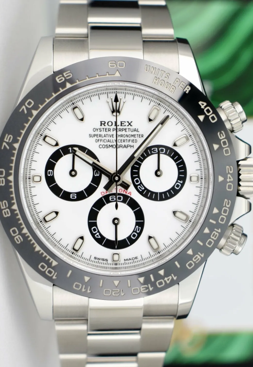 rolex_mm_stainless_steel__5-4.webp Racing Professional Watches | Sant Blanc ROLEX 40mm Stainless Steel & Ceramic Daytona White Dial Model 116500 LN