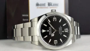 Sports Watches | Men's Watches | Sant Blanc ROLEX 39mm Stainless Steel Explorer Black Index Dial - Full Lume - Model 214270