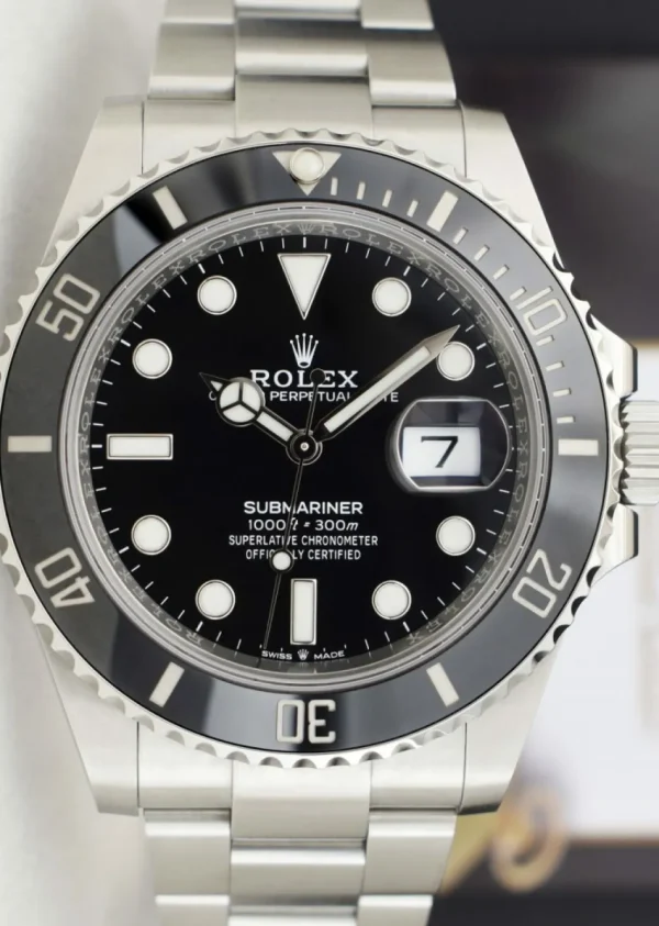 Diving Professional Watches | Sant Blanc ROLEX 41mm Stainless Steel Submariner Black Dial w/ Box & Card Model 126610LN