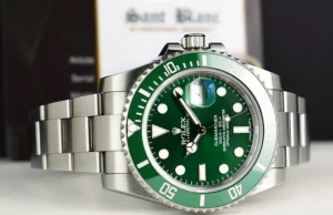 Diving Professional Watches | Sports Watches | Sant Blanc ROLEX 40mm Stainless Steel Submariner Green Ceramic Bezel - Hulk - Model 116610LV