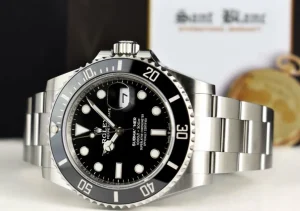 Diving Professional Watches | Sports Watches | Sant Blanc ROLEX 41mm Stainless Steel Submariner Black Index Dial Ceramic Bezel Model 126610LN