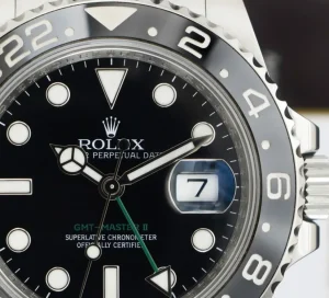 Pilots Professional Watches | Sant Blanc ROLEX 40mm Stainless Steel GMT Master II Black Dial Ceramic Bezel Model 116710LN