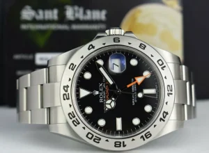 Sports Watches | Field Professional Watches | Sant Blanc ROLEX 42mm Stainless Steel Explorer II Black Dial Model 216570