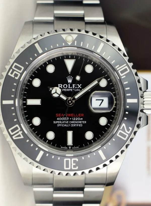 Diving Professional Watches | Men's Watches | Sant Blanc Rolex 43mm Stainless Steel Sea Dweller Black Mark II Dial Model 126600