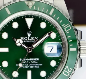 Diving Professional Watches | Sports Watches | Sant Blanc ROLEX 40mm Stainless Steel Submariner Green Dial - Ceramic Bezel - Hulk - Model 116610LV