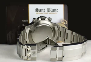 Sports Watches | Men's Watches | Sant Blanc ROLEX 40mm Stainless Steel Daytona White Dial Ceramic Bezel Model 116500LN