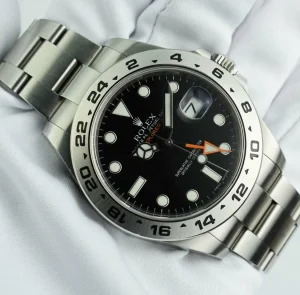 Sports Watches | Field Professional Watches | Sant Blanc ROLEX 42mm Stainless Steel Explorer II Black Dial Model 216570