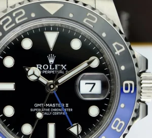 Sports Watches | Men's Watches | Sant Blanc ROLEX 40mm Stainless Steel GMT Master II Blue & Black BATMAN Bezel Model 116710 BLNR