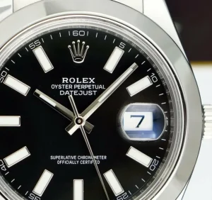 Men's Watches | President Dress Watches | Sant Blanc ROLEX 41mm Stainless Steel DateJust II Black Index Dial Model 116300