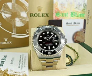 Diving Professional Watches | Men's Watches | Sant Blanc Rolex 43mm Stainless Steel Sea Dweller Black Mark II Dial Model 126600
