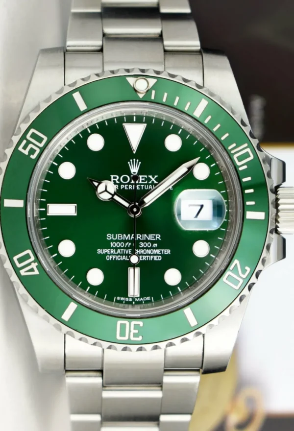Diving Professional Watches | Sports Watches | Sant Blanc Rolex 40mm Stainless Steel Submariner Green 