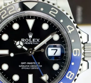 Pilots Classic Watches | Men's Watches | Sant Blanc ROLEX 40mm Stainless Steel GMT Master II Blue & Black